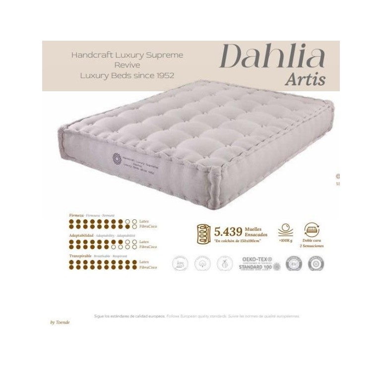 características del colchón dahlia artis